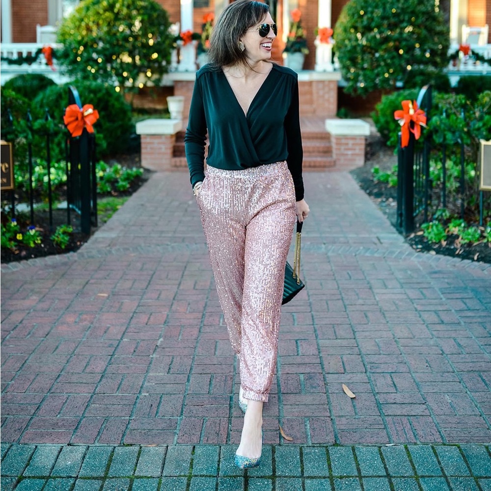 LOFT Sequin Joggers
